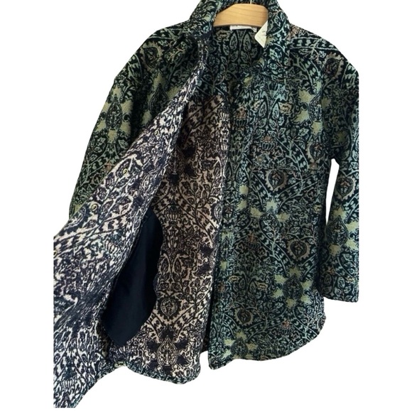 Free People We The Free Fog Jacquard Shirt NWT M - Picture 5 of 7